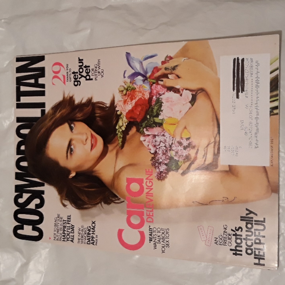Cosmopolitan Magazine July August 2021 Cara Delevingne Cover Story Interview